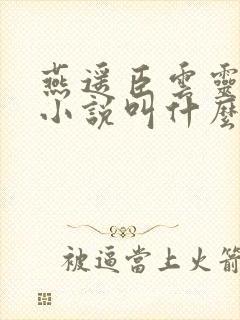 燕遥臣云灵原著小说叫什么名字封面