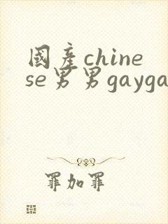 国产chinese男男gaygayvideo