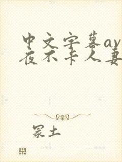 中文字幕av午夜不卡人妻系列