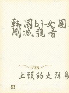 韩国bj女团无删减观看封面