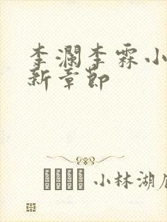 李澜李霖小说最新章节