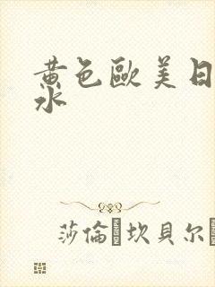 黄色欧美日韩喷水封面