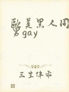 欧美黑人同性男男gay