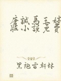 唐诚马玉婷完整版小说免费阅读封面