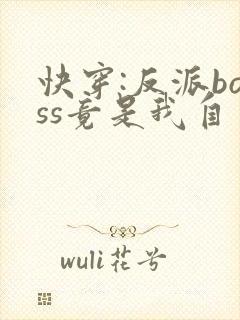 快穿:反派boss竟是我自己小说txt下载