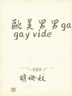 欧美男男gay gay vide