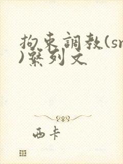 拘束调教(sm)系列文封面