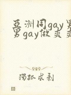 亚洲同gay男男gay做爽爽的视频封面
