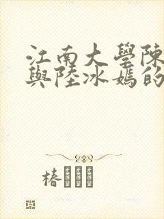 江南大学陈宝柱与陆冰嫣的小说