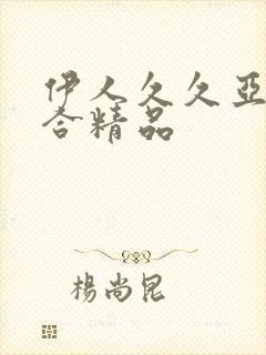 伊人久久亚洲综合精品