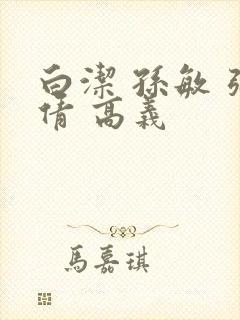 白洁 孙敏 张倩 高义封面