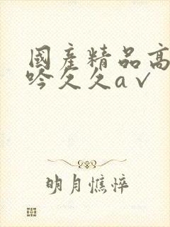 国产精品高潮呻吟久久a√