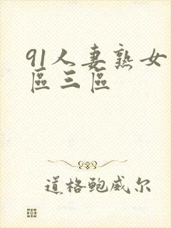 91人妻熟女一区三区