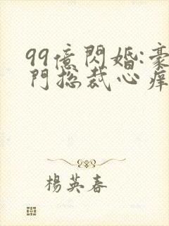 99亿闪婚:豪门总裁心痒痒