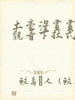 土豪漫画画免费观看下拉式土豪漫画布丁