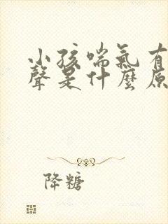 小孩喘气有呼噜声是什么原因