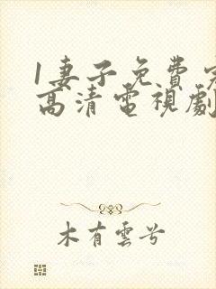 1妻子免费完整高清电视剧在线看封面