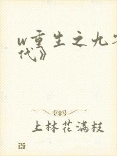w重生之九零年代》
