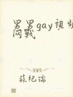 男男gay视频网战