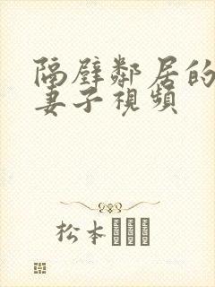 隔壁邻居的漂亮妻子视频封面