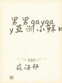 男男gaygay亚洲小鲜肉网站