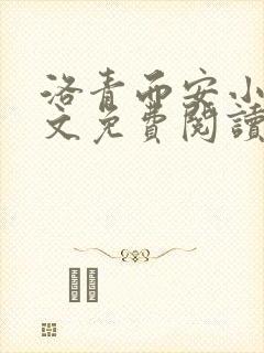 洛青而安小说全文免费阅读