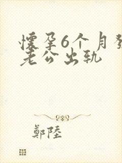 怀孕6个月发现老公出轨