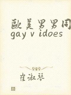 欧美男男同性恋gayⅴidoes