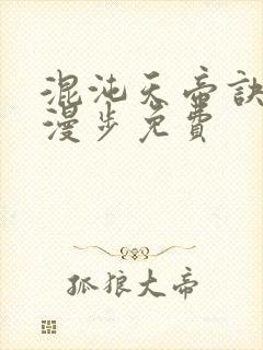 混沌天帝诀随风漫步免费封面