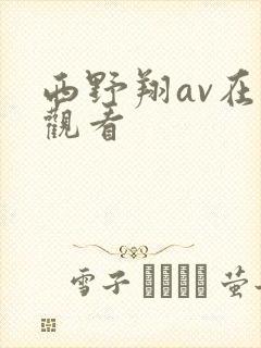 西野翔av在线观看