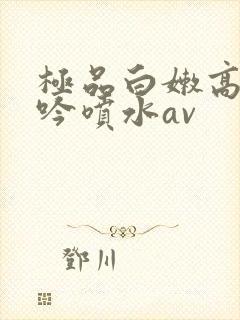 极品白嫩高潮呻吟喷水av封面