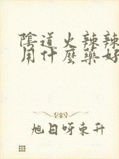 阴道火辣辣的疼用什么药好