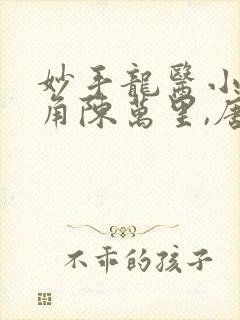 妙手龙医小说主角陈万里,唐嫣然