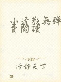 小清欢无弹窗免费阅读