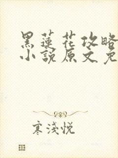 黑莲花攻略手册小说原文免费阅读