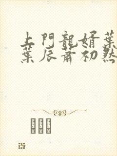 上门龙婿叶辰 叶辰萧初然最新