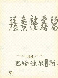 从未被爱的沈念陆京泽结局