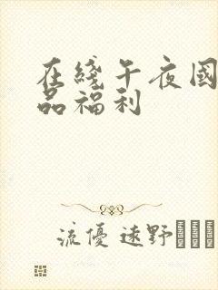 在线午夜国产精品福利