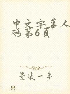 中文字幕人妻有码第6页