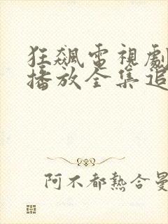 狂飙电视剧免费播放全集追剧网