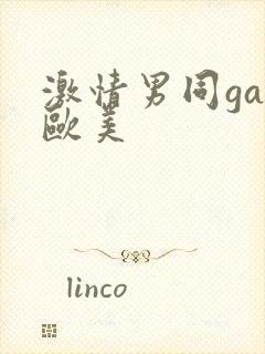 激情男同gay欧美