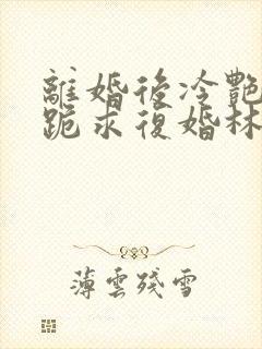 离婚后冷艳总裁跪求复婚林悦叶可卿全文阅读