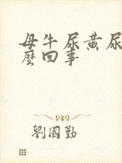 母牛尿黄尿是怎么回事