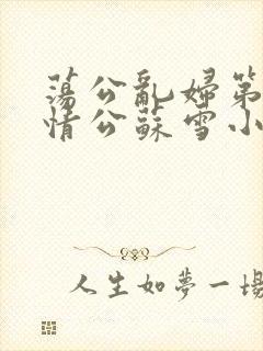 荡公乱妇第1章情公苏雪小说封面