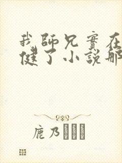 我师兄实在太稳健了小说那里可以看