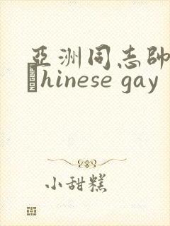 亚洲同志帅哥大與hinese gay