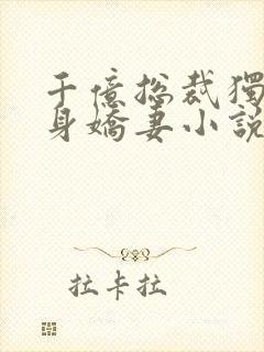 千亿总裁独宠替身娇妻小说txt下载