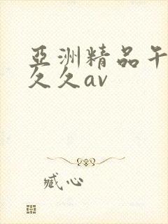 亚洲精品午夜久久久av