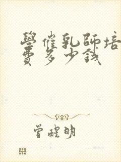 学催乳师培训学费多少钱