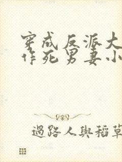 穿成反派大佬的作死男妻小说封面